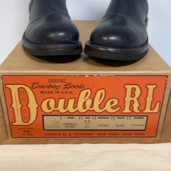 Ralph Lauren Hand Burnished Leather Chelsea Unisex Boots - Picture 2 of 14